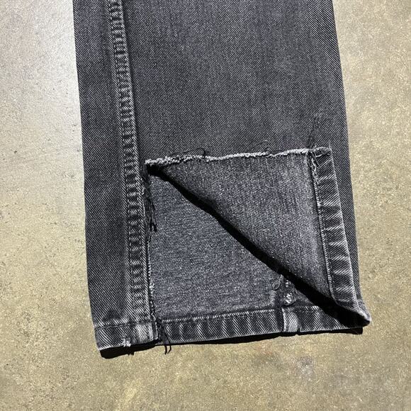 Vintage 90s Levi's 505 Black Regular Fit Jeans 30x34 - Picture 3 of 7